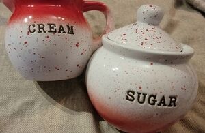 Cream and sugar ceramic container